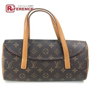Louis Vuitton Monogram Sonatine Handbag Canvas Brown